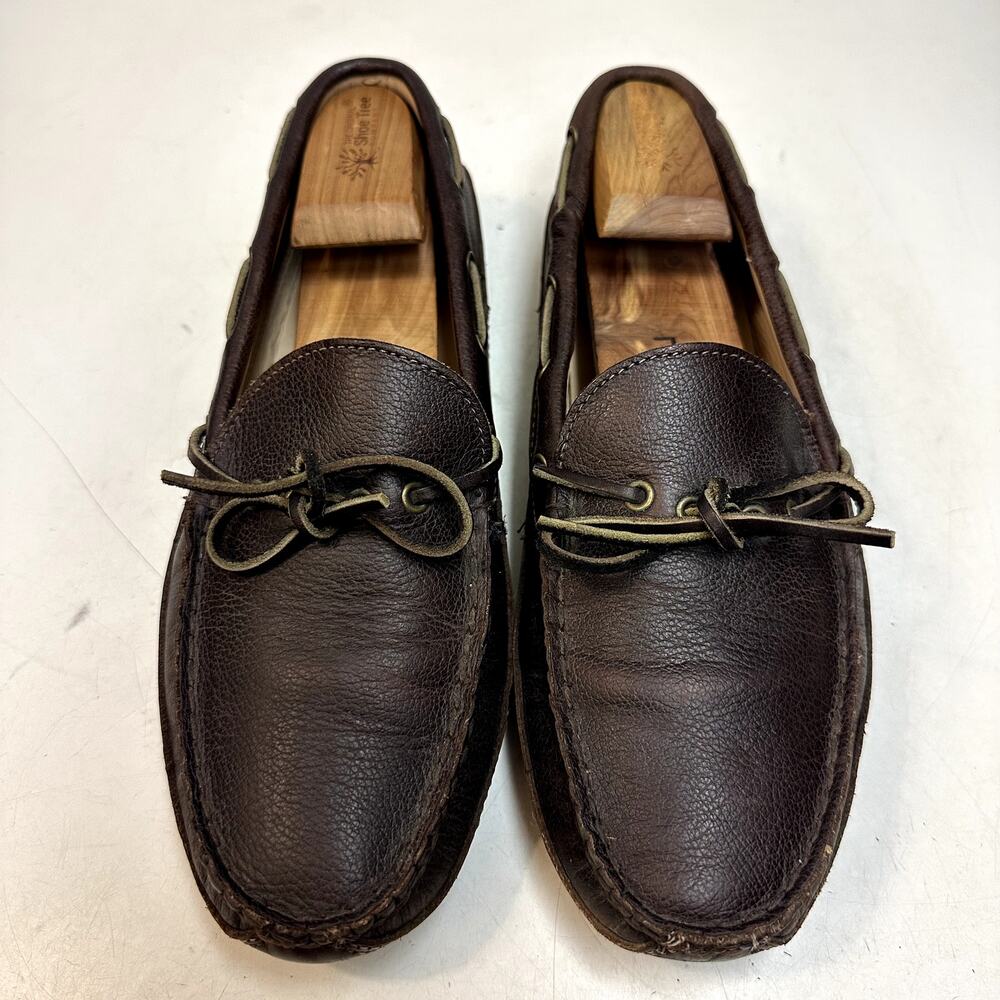 VERY GOOD Rancourt & Co. x Cole Haan Brown Driver Moccasin Maine USA 9.5 D